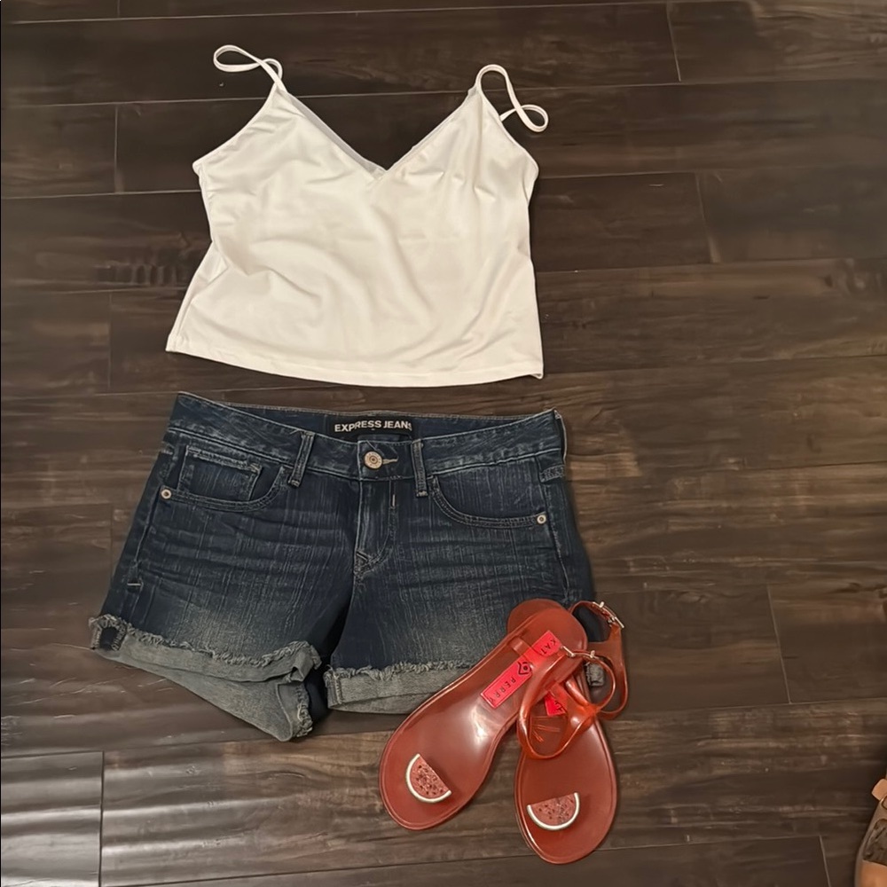 Express jean shorts
